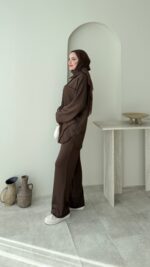 Toma Oyşo Takım - Kahverengi - Görsel 2