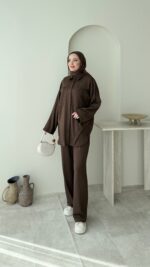 Toma Oyşo Takım - Kahverengi - Görsel 4