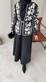 Quan Nakış Ceket - Siyah - Görsel 5