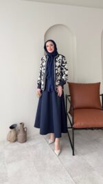 Quan Nakış Ceket - Lacivert - Görsel 2