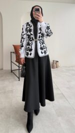 Quan Nakış Ceket - Beyaz - Görsel 8