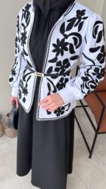 Quan Nakış Ceket - Beyaz - Görsel 10