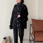 Merli Angora Hırka - Siyah