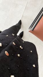 Merli Angora Hırka - Siyah - Görsel 9