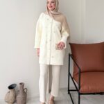 Merli Angora Hırka - Krem