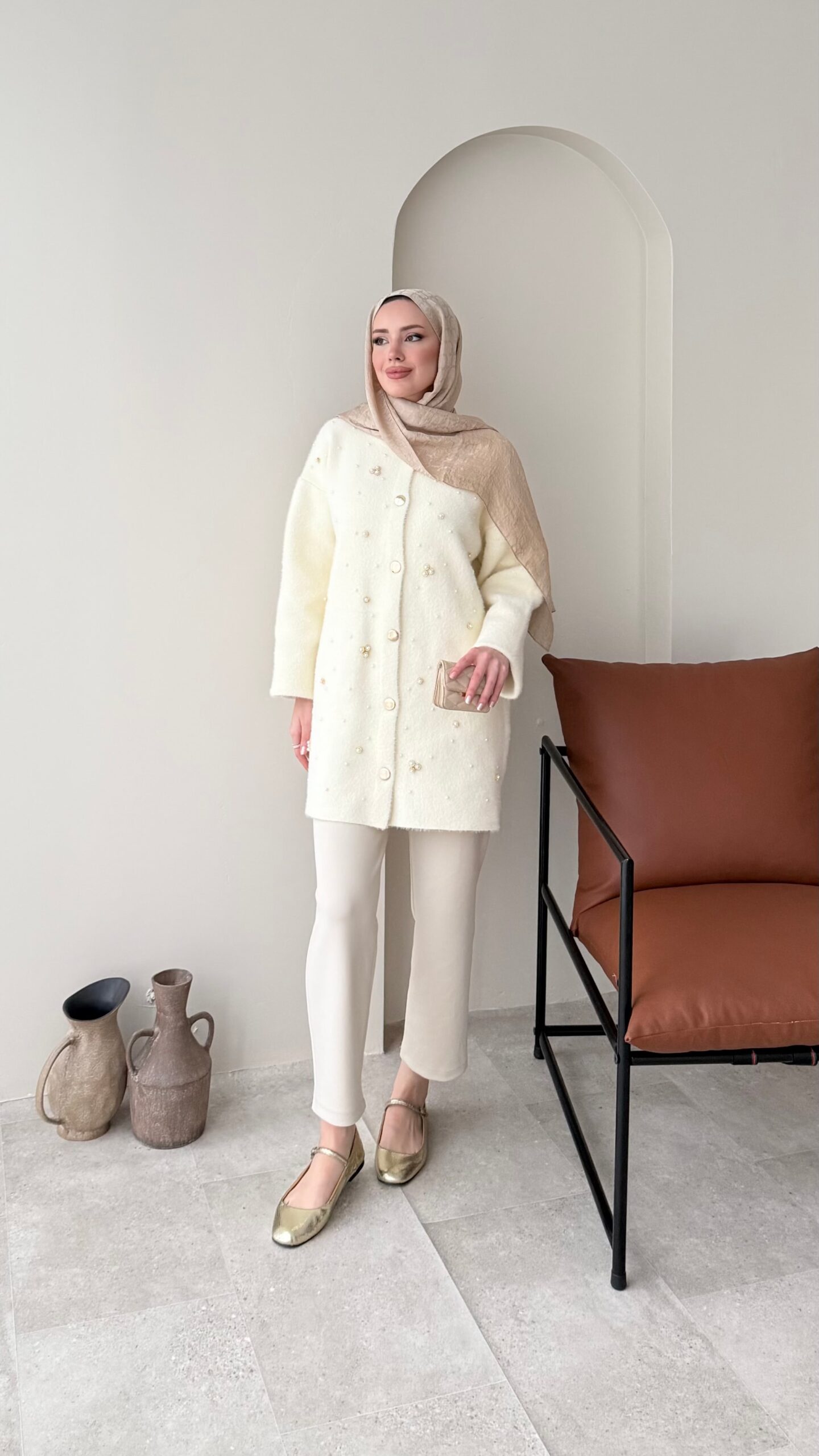 image_1950-2412.jpg Merli Angora Hırka - Krem - Görsel 1