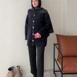 Mire Angora Hırka - Siyah