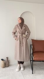 OlÂ Premium Kaşe Kaban - Vizon - Görsel 2