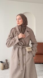 OlÂ Premium Kaşe Kaban - Vizon - Görsel 3