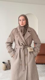 OlÂ Premium Kaşe Kaban - Vizon - Görsel 4