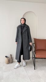 OlÂ Premium Kaşe Kaban - Antrasit ( Ön Sipariş ) - Görsel 2