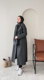 OlÂ Premium Kaşe Kaban - Antrasit ( Ön Sipariş ) - Görsel 3