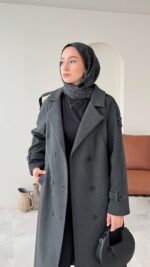 OlÂ Premium Kaşe Kaban - Antrasit ( Ön Sipariş ) - Görsel 6