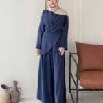 Derne İpek Qupra Takım - Lacivert