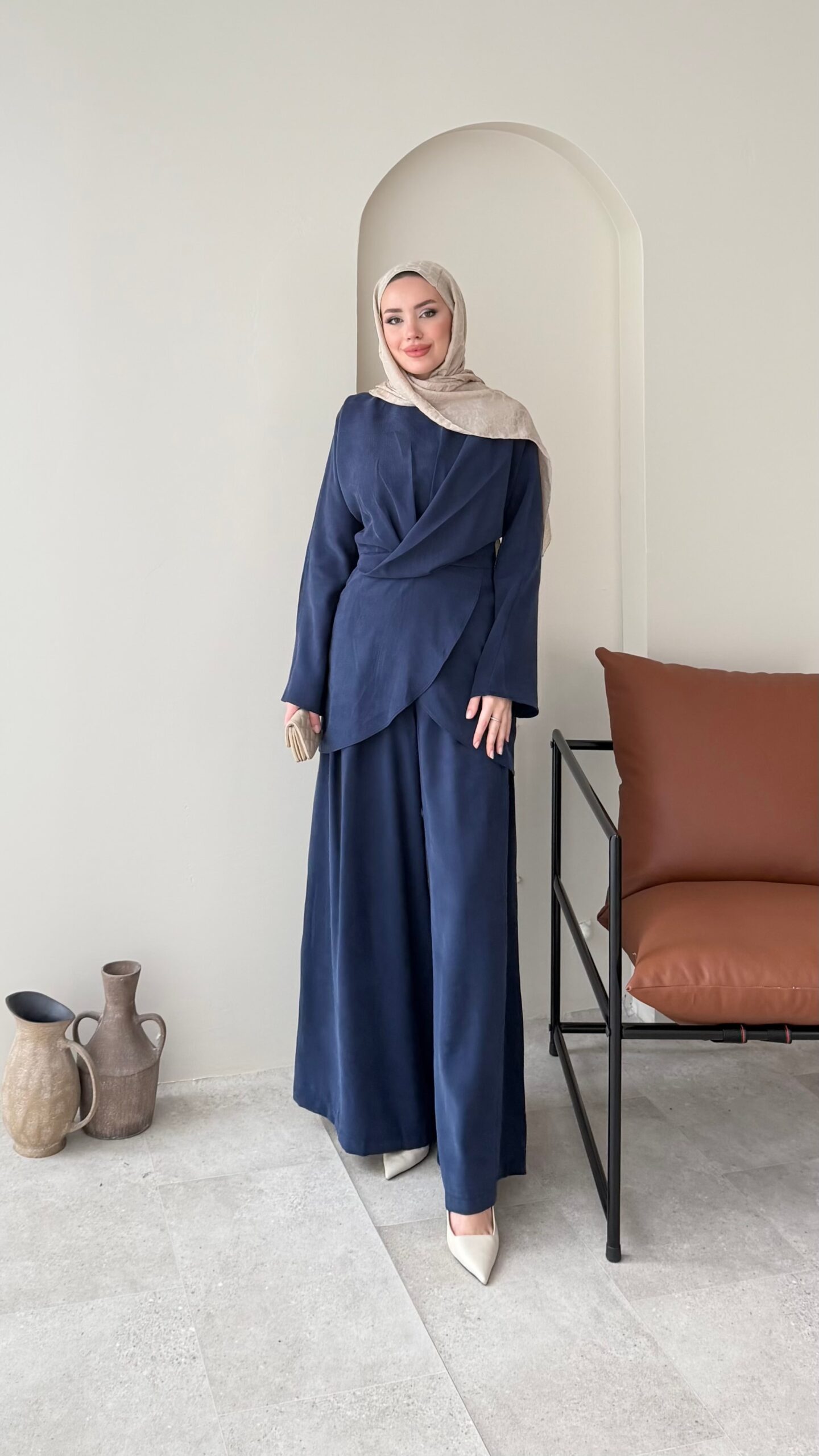 image_1950-2461.jpg Derne İpek Qupra Takım - Lacivert - Görsel 1