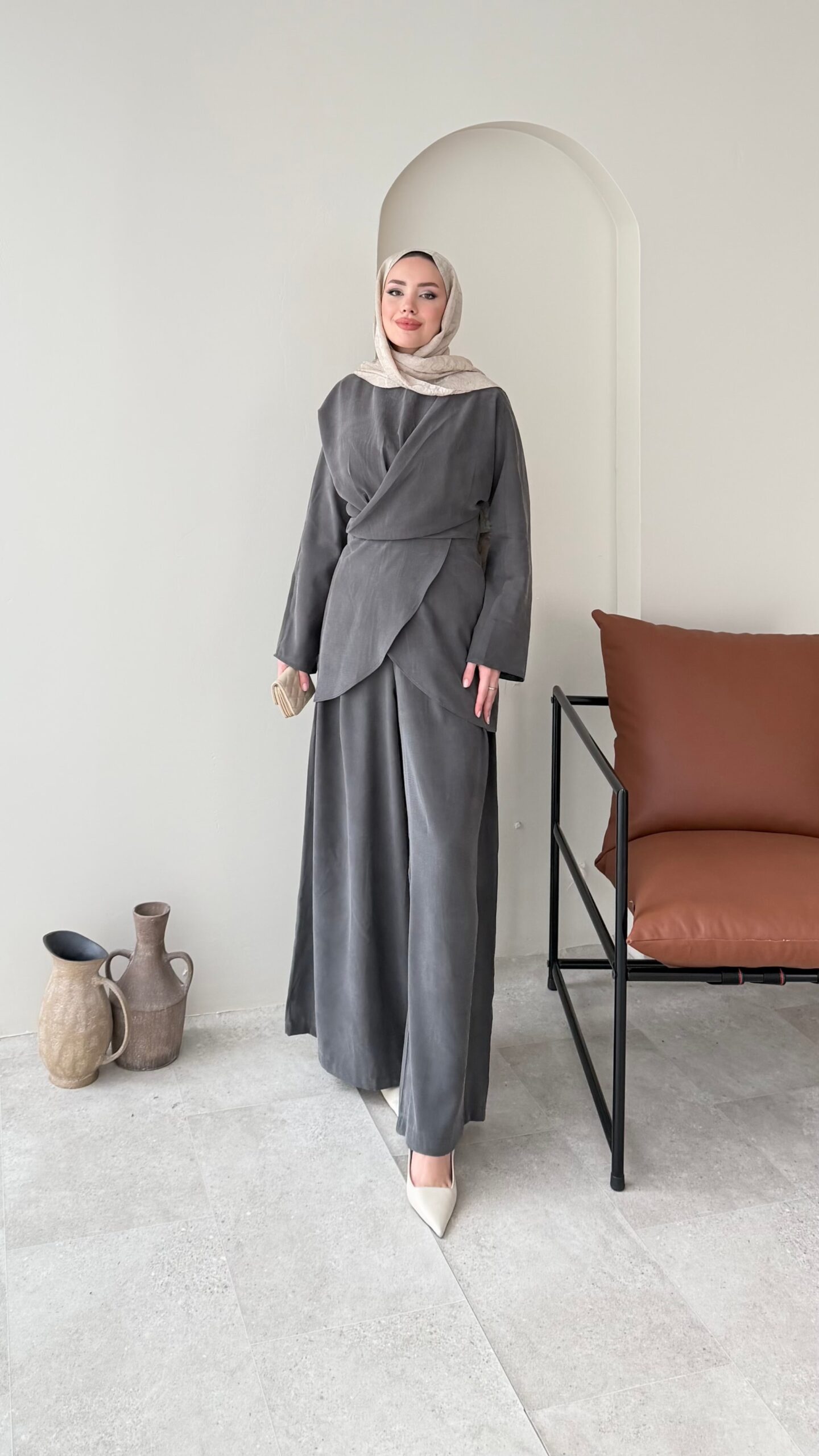 image_1950-2476.jpg Derne İpek Qupra Takım - Antrasit - Görsel 1