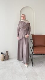 Derne İpek Qupra Takım - Vizon