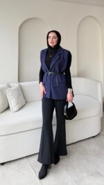 Mişa Yelek - Lacivert - Görsel 2