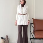 Mira Kürk Yelek - Taş