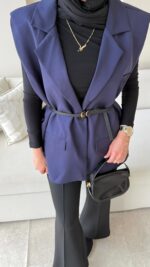 Mişa Yelek - Lacivert - Görsel 6