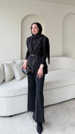 Mişa Yelek - Siyah - Görsel 2