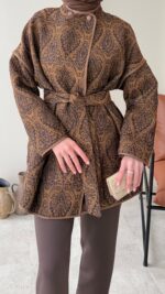 Etro Kuşaklı Kimono - Kahverengi - Görsel 6