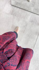 Etro Kuşaklı Kimono - Bordo - Görsel 8