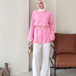 Sara Angora Kazak - Pembe