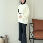 Sara Angora Kazak - Krem