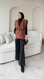 Mişa Yelek - Kahverengi