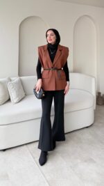 Mişa Yelek - Kahverengi - Görsel 2