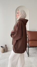 İril Premium Sweat - Kahverengi - Görsel 4