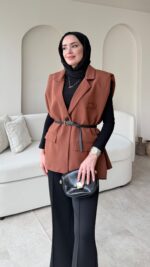 Mişa Yelek - Kahverengi - Görsel 3