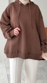 İril Premium Sweat - Kahverengi - Görsel 6