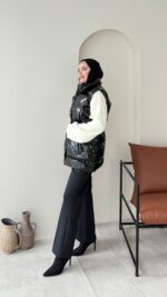 Voya Rugan Yelek - Siyah - Görsel 4