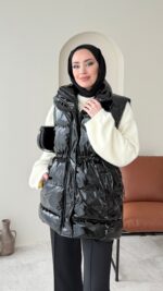 Voya Rugan Yelek - Siyah - Görsel 7