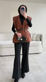 Mişa Yelek - Kahverengi - Görsel 6