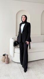 Mate Bağcık Ceket - Siyah