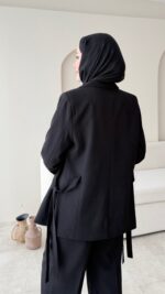 Mate Bağcık Ceket - Siyah - Görsel 3