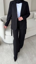 Mate Bağcık Ceket - Siyah - Görsel 5