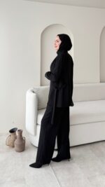 Mate Bağcık Ceket - Siyah - Görsel 6