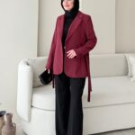 Mate Bağcık Ceket - Bordo