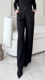 Zes Palazza Pantalon - Siyah - Görsel 2