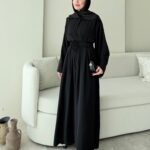 Elvis Bağlamalı Elbise - Siyah