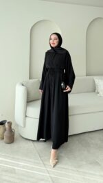 Elvis Bağlamalı Elbise - Siyah