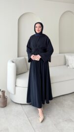 Elvis Bağlamalı Elbise - Lacivert