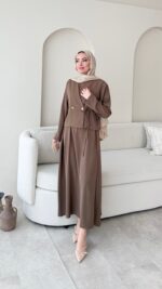 Desil Ceket Elbise - Vizon