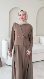 Desil Ceket Elbise - Vizon - Görsel 3