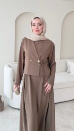 Desil Ceket Elbise - Vizon - Görsel 3