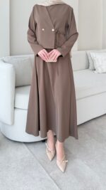 Desil Ceket Elbise - Vizon - Görsel 5